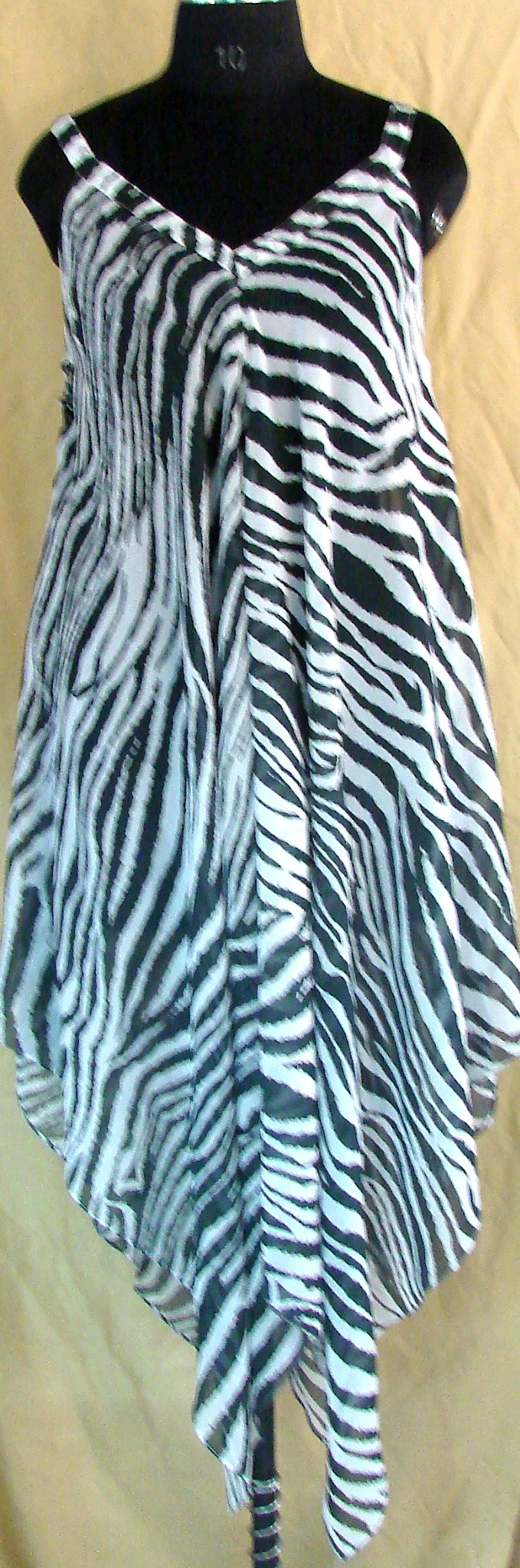 Zebra Handkerchief Dress